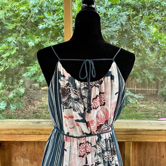 Abercrombie And Fitch Chiffon Sleeveless Maxi Dress With Rope Belt Size SP - Picture 7 of 13